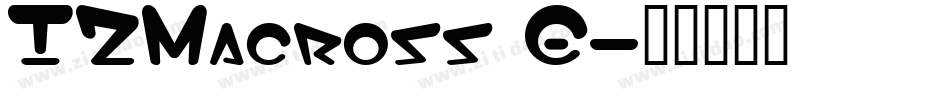 I2Macross E字体转换